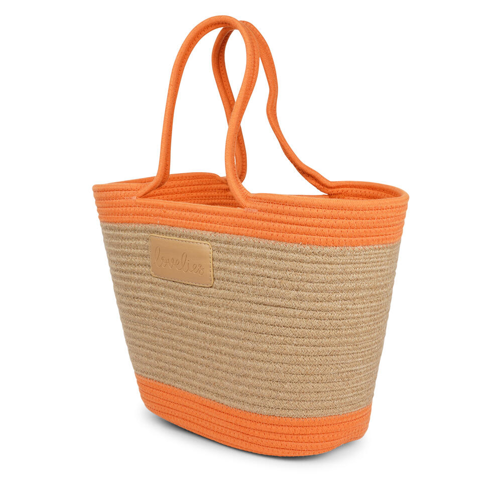 Flamencos strandtaske, Medium - Orange Paradise